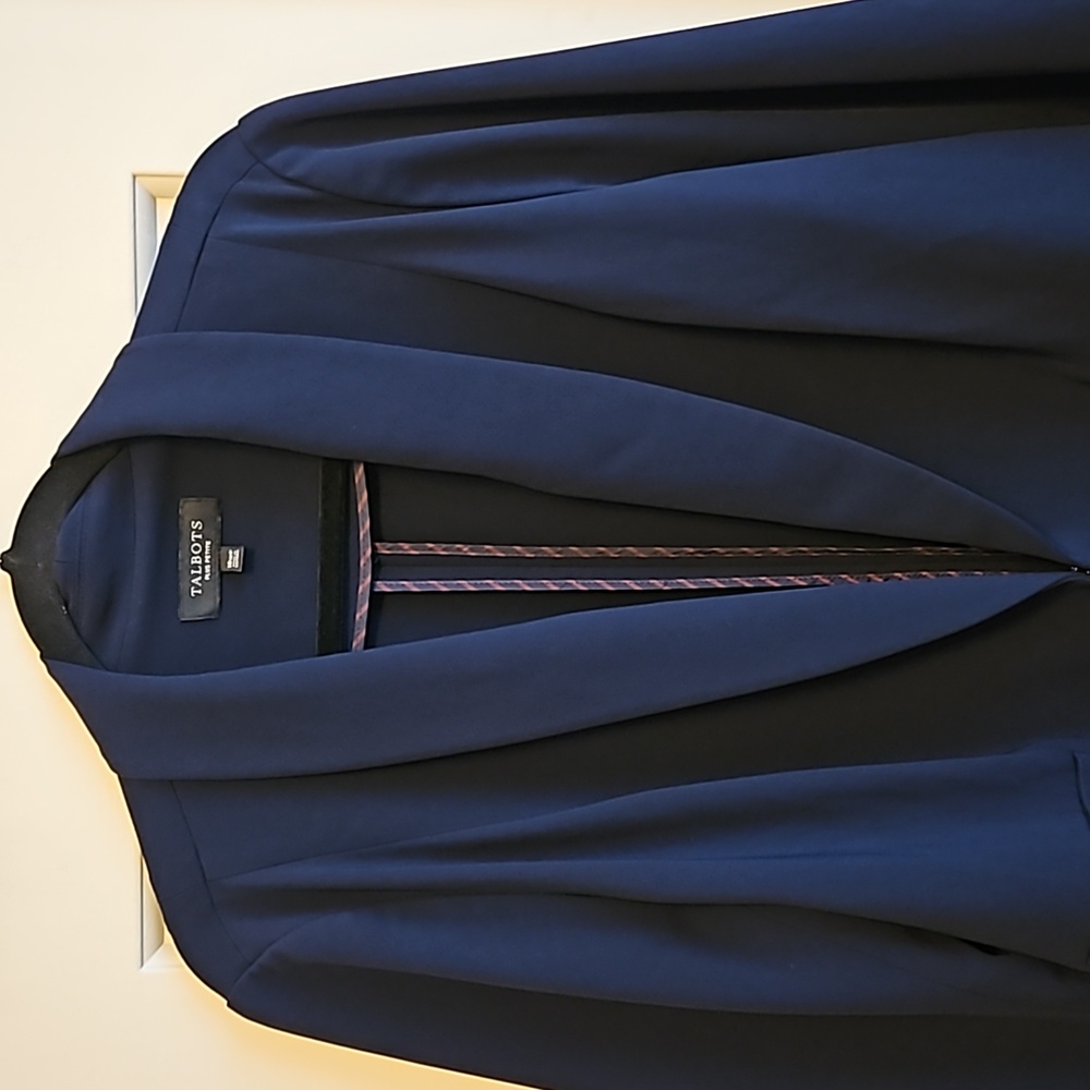 Talbots 18W/20W Plus-Petite Navy Pantsuit